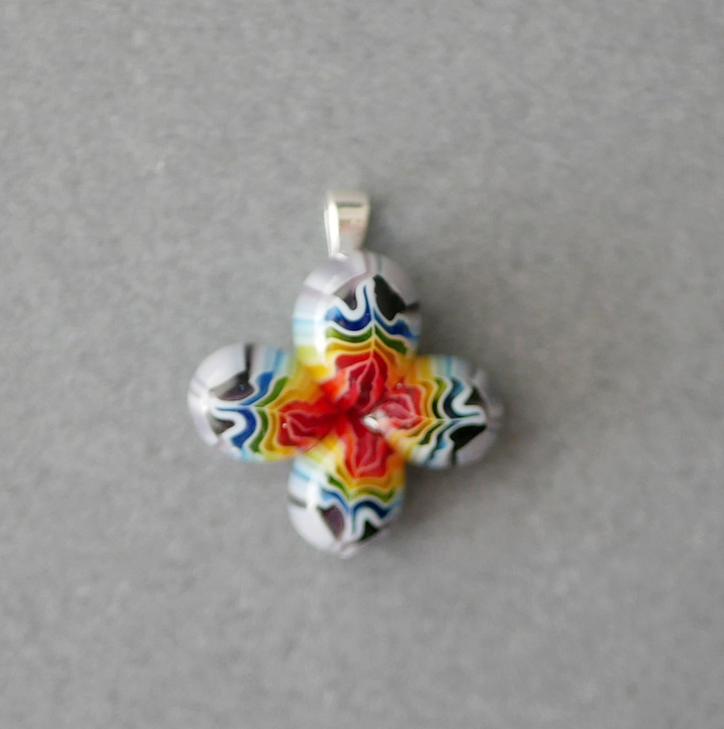 Rainbow Flower Pendant #3 (PENDANT ONLY)