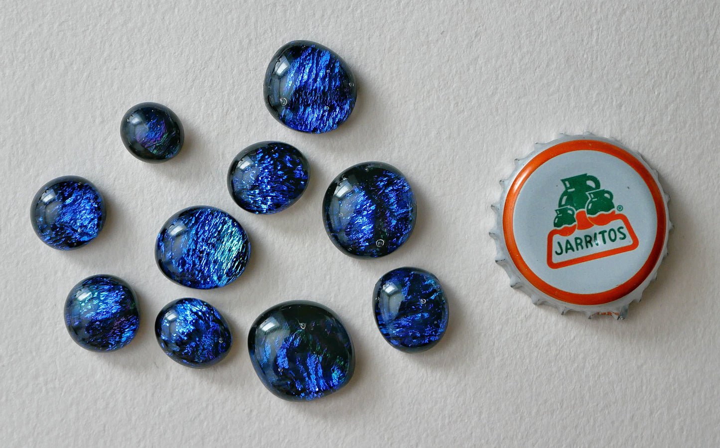 10 Dichroic Blue Tokens