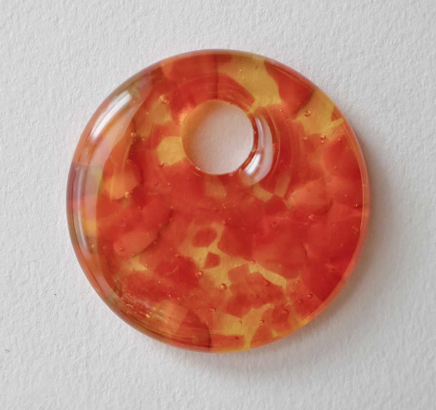 Round Pendant: Yellow and Orange (PENDANT ONLY)