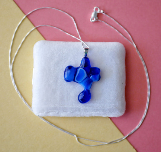 Blue Pareidolia Pendants