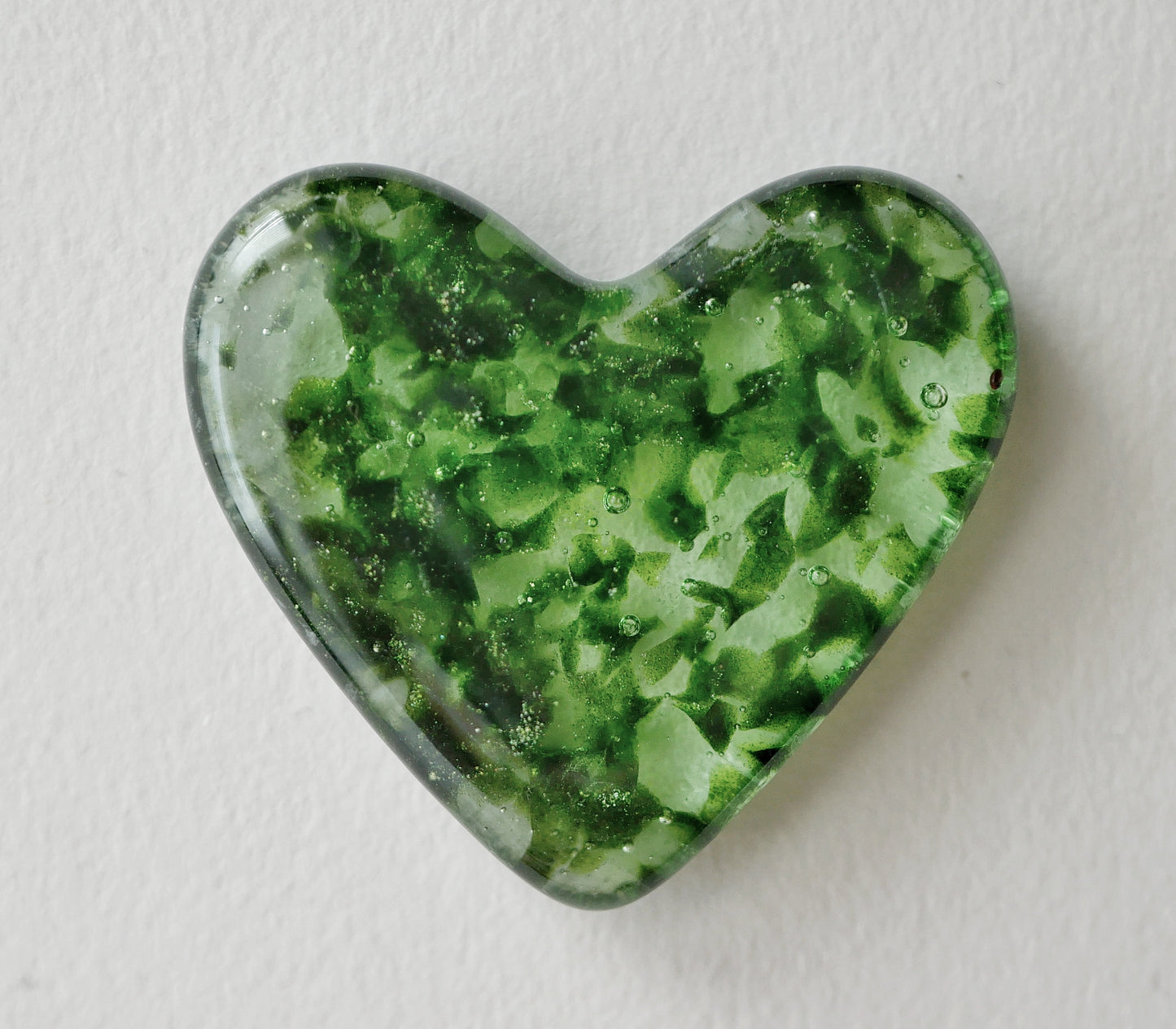 Mossy Green Pocket Heart