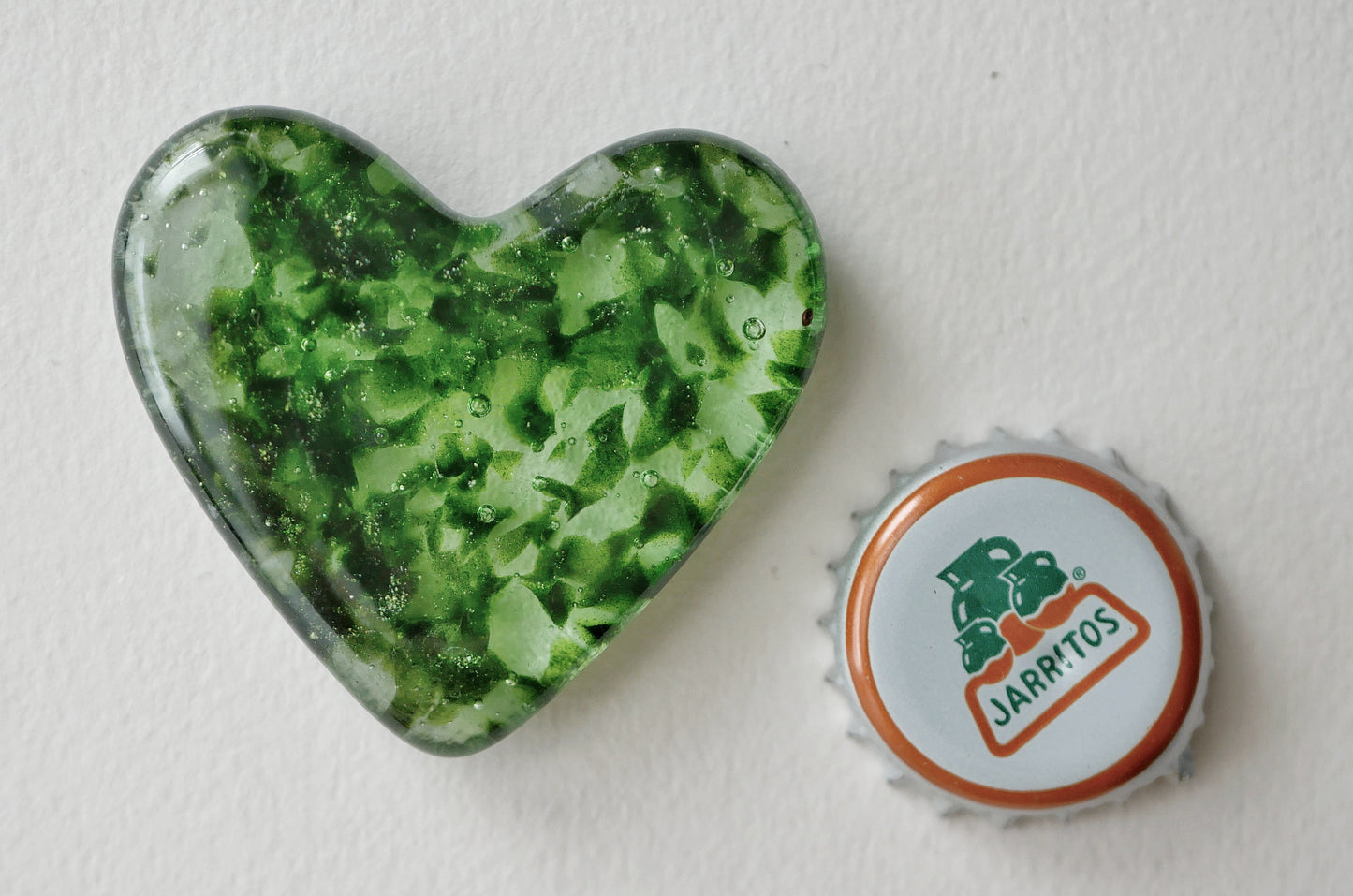 Mossy Green Pocket Heart