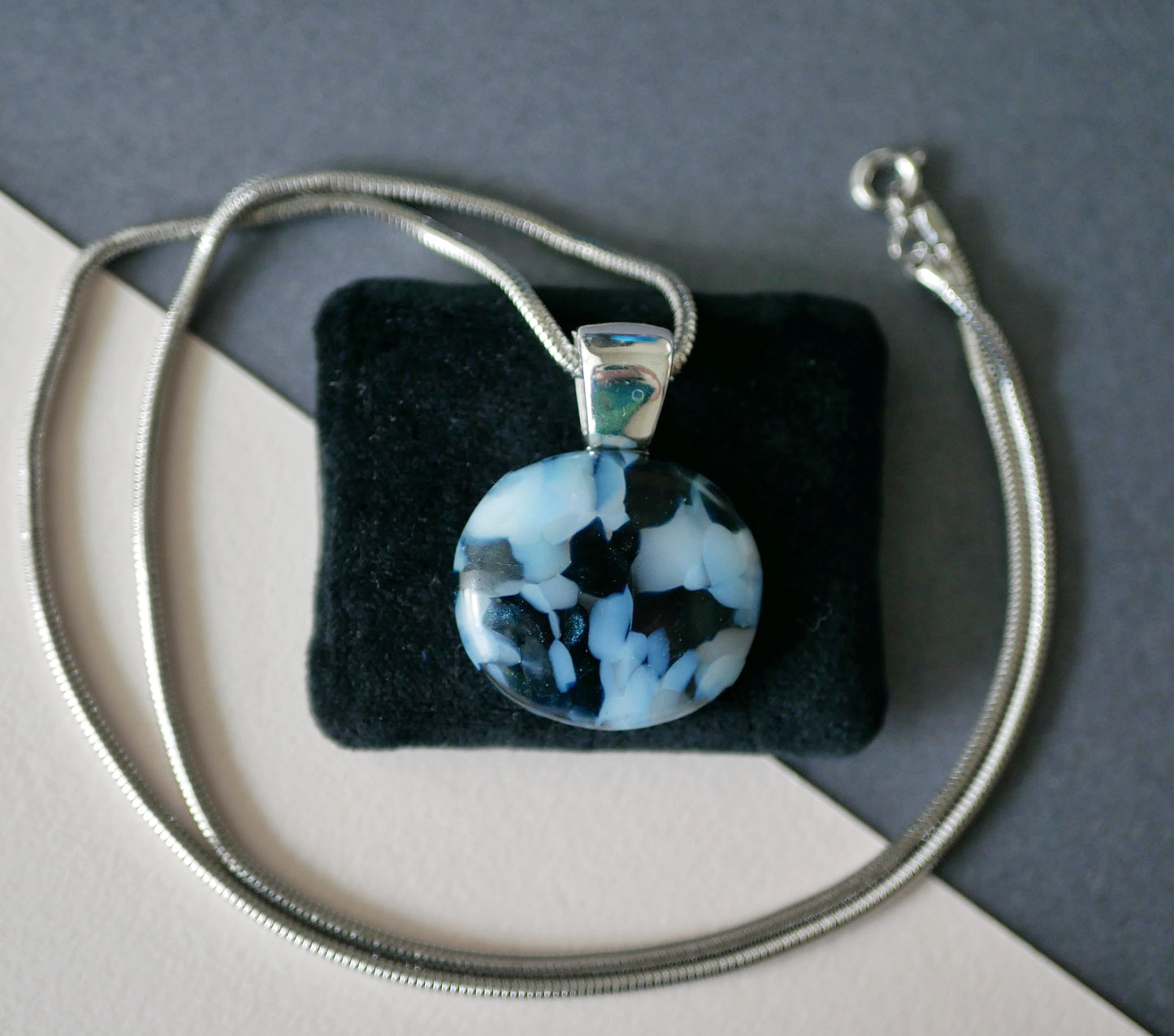 Mottled Blue Pendant