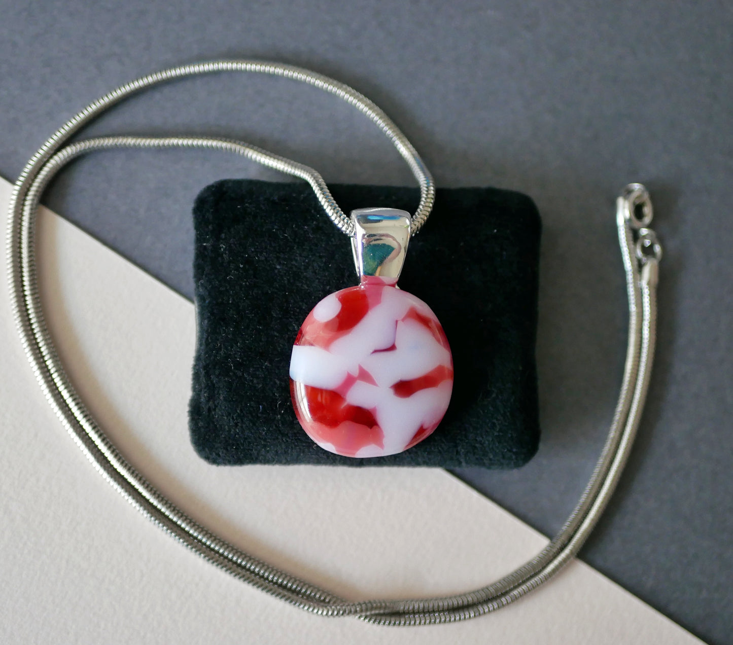 Pink and White Pendant