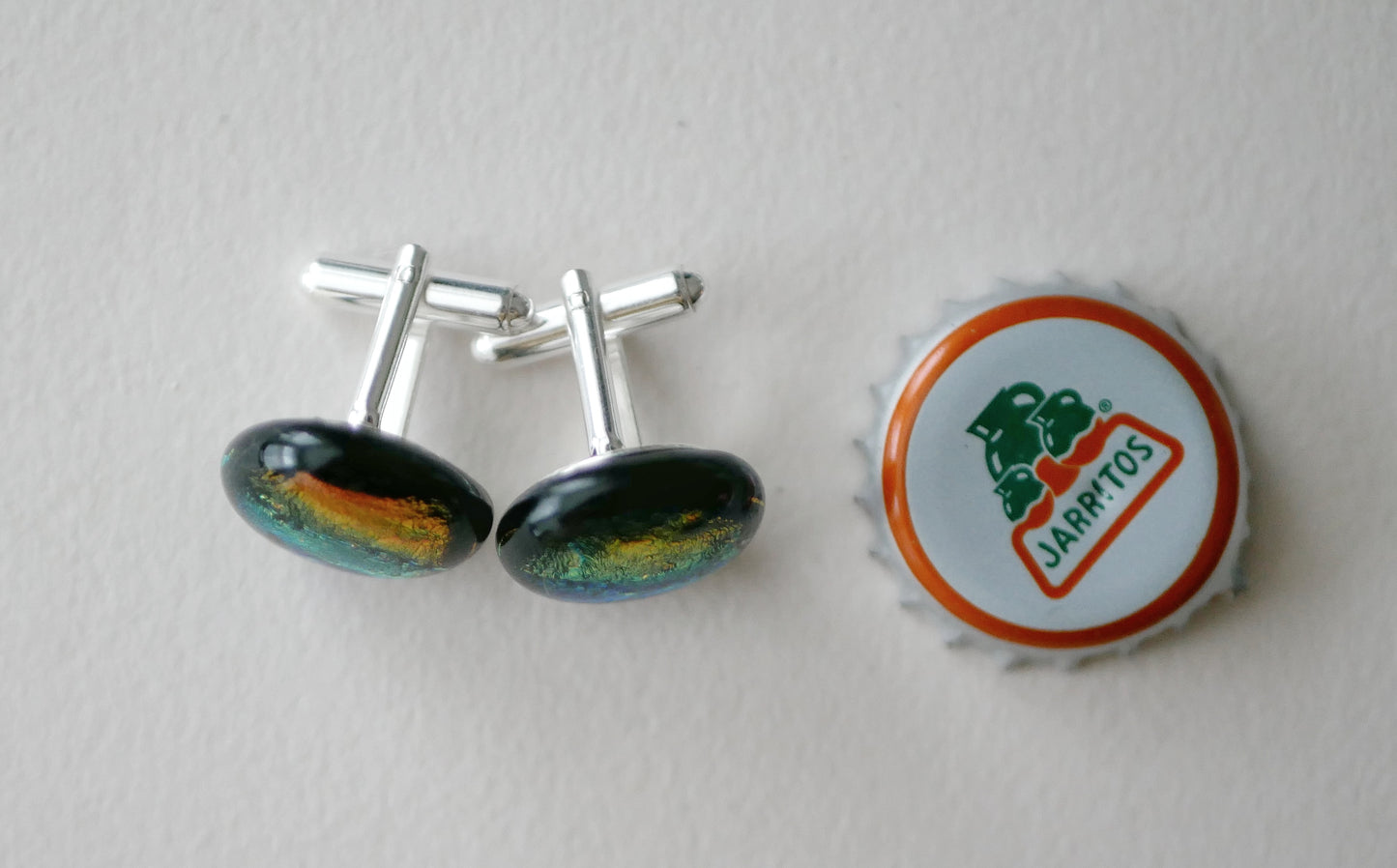 Dichroic Sterling Silver Cufflinks