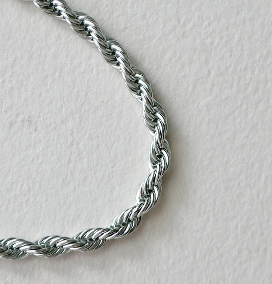 Stainless Steel 4mm Thick Rope Chain (18 Inch)