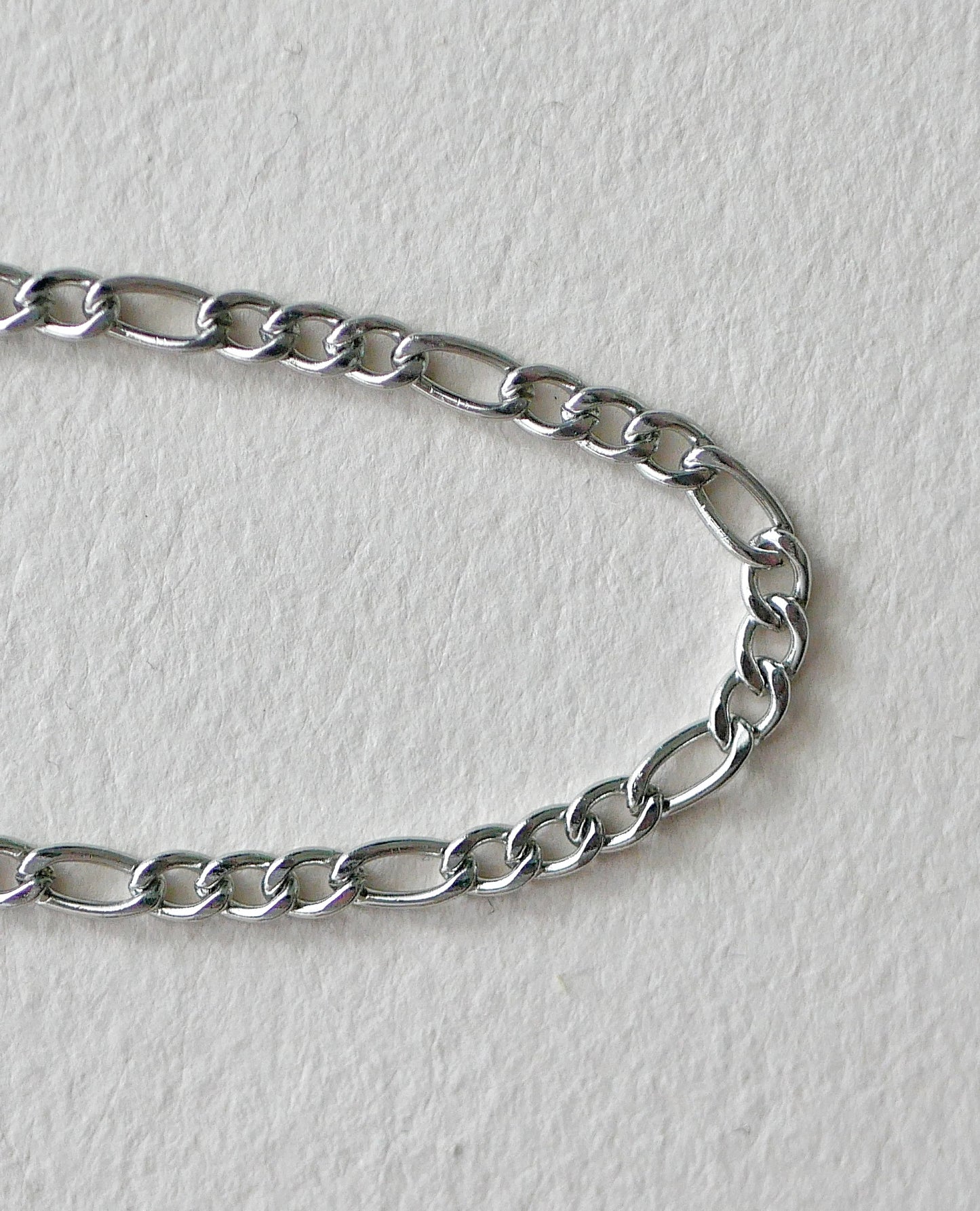 Stainless Steel Figaro Chain (20 Inch)