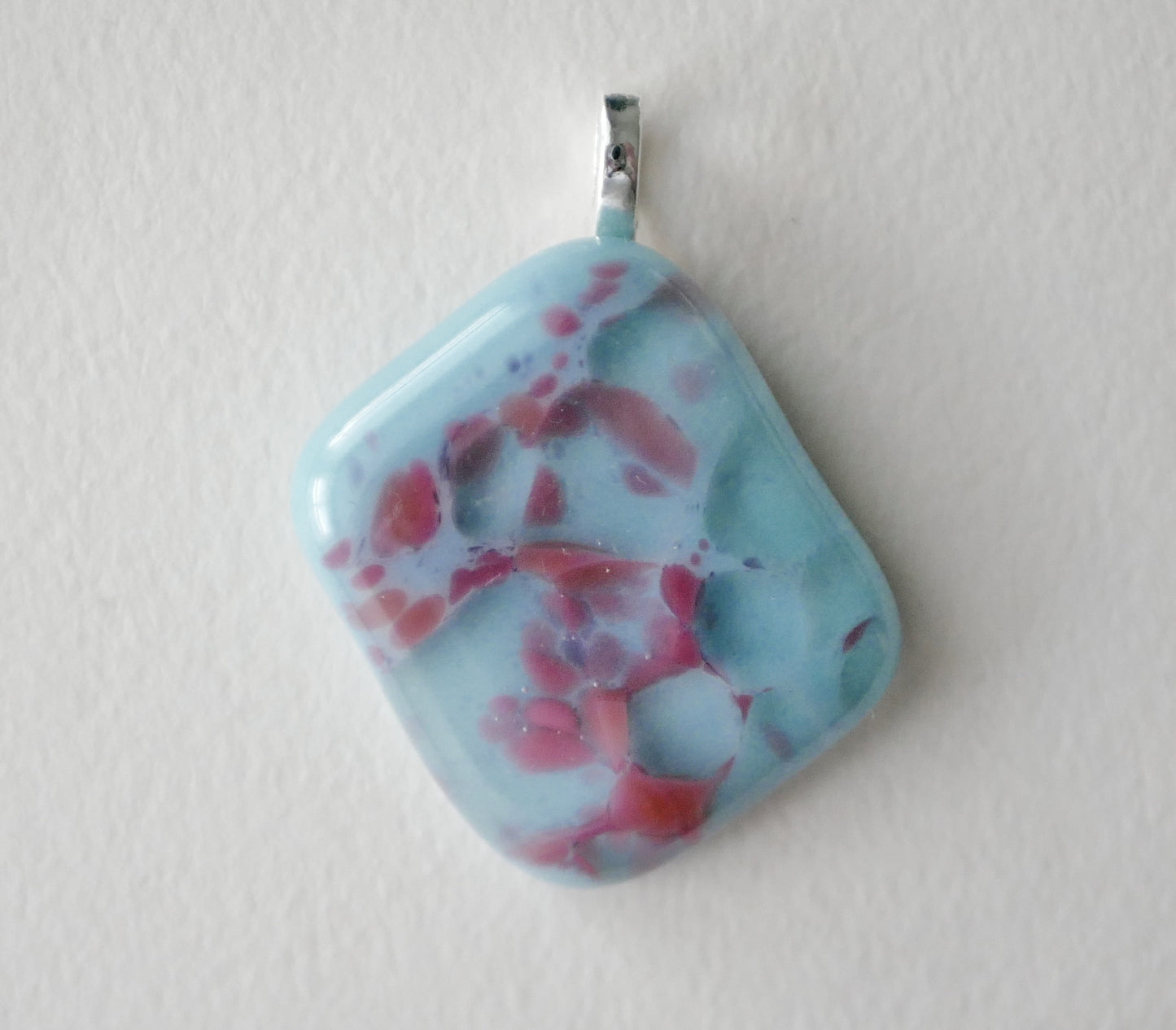 Blue and Pink Pendant #2 (Base Metal) (PENDANT ONLY)