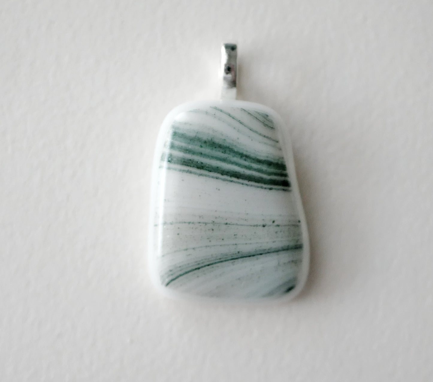 Swirling Green Pendant #2 (Base Metal) (PENDANT ONLY)