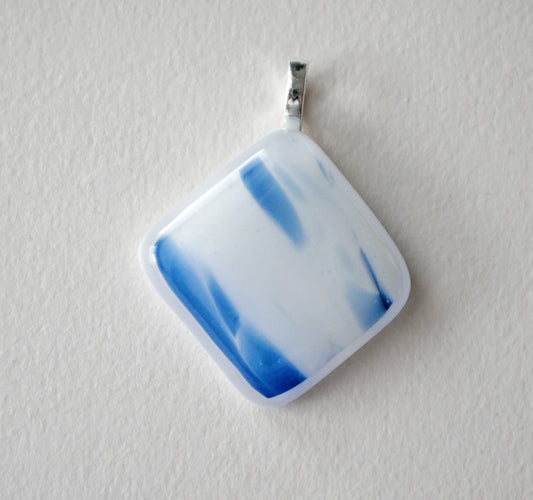 Blue and White Pendant #1 (Base Metal) (PENDANT ONLY)