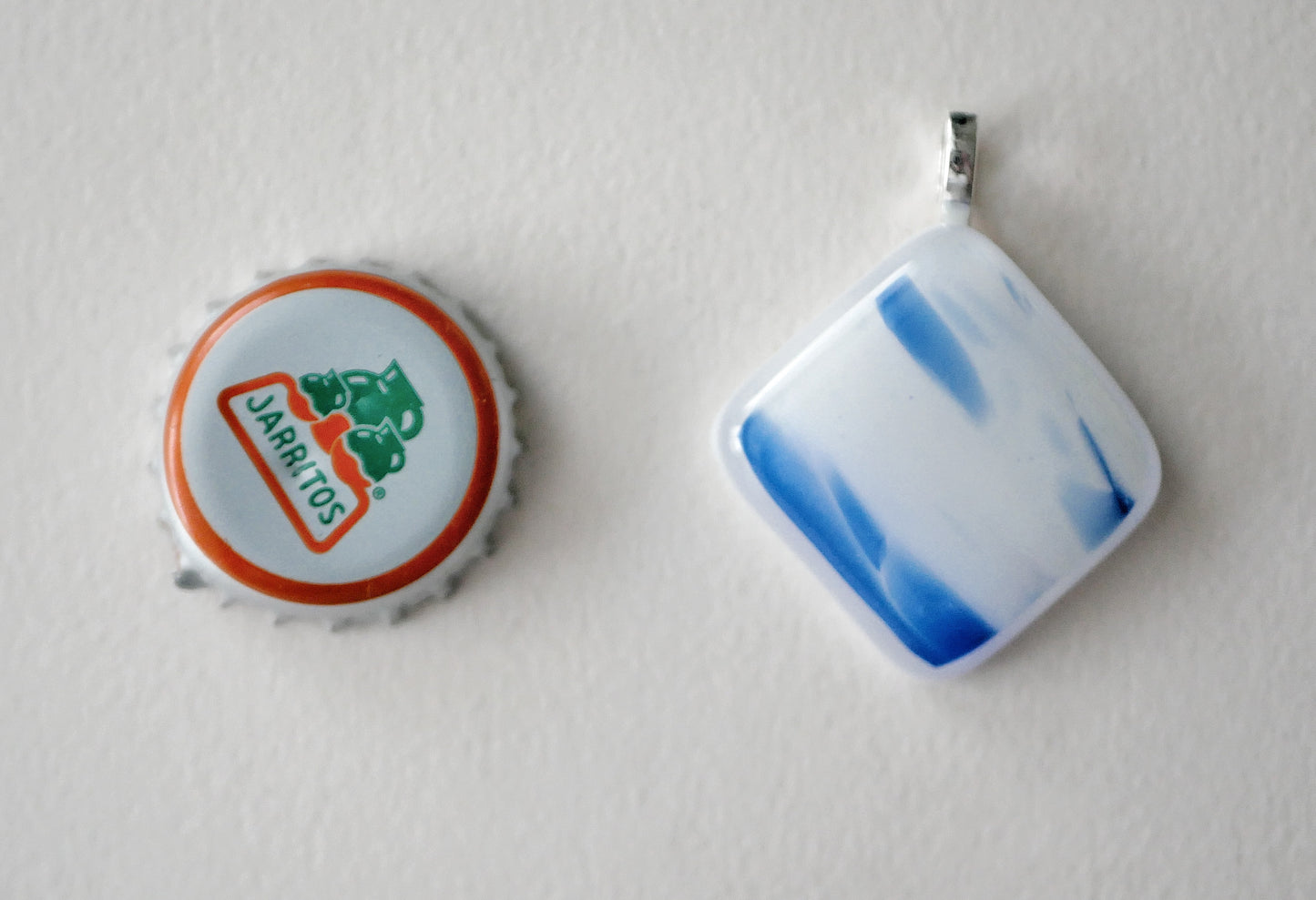 Blue and White Pendant #1 (Base Metal) (PENDANT ONLY)