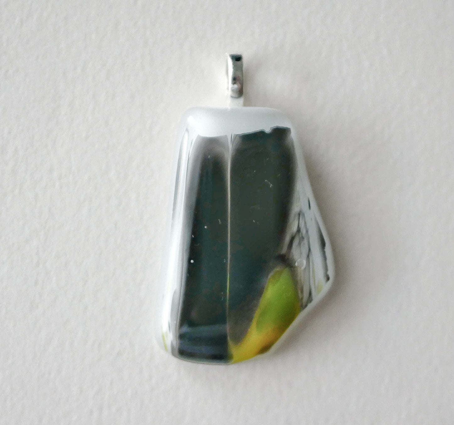 Yellow and Black Pendant #2 (Base Metal) (PENDANT ONLY)