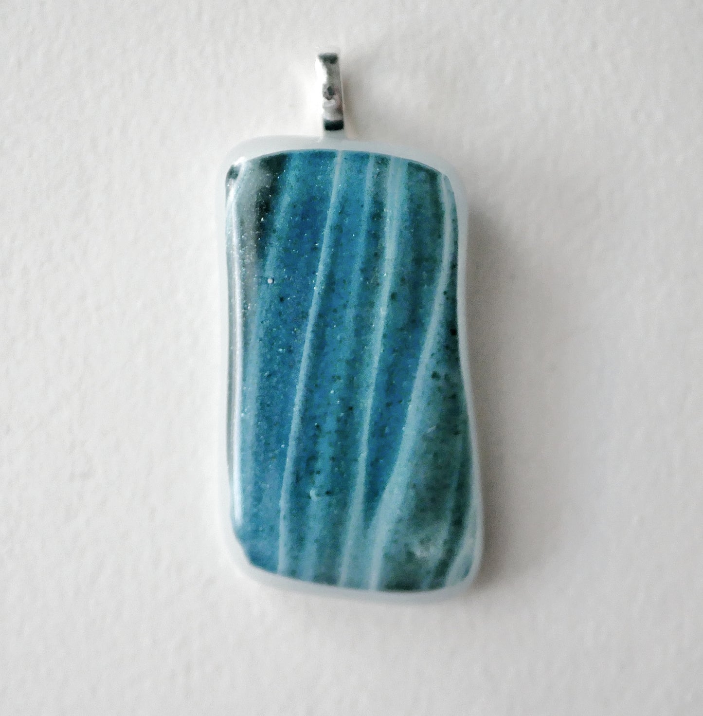 Rippling Blue Pendant #1 (Base Metal) (PENDANT ONLY)