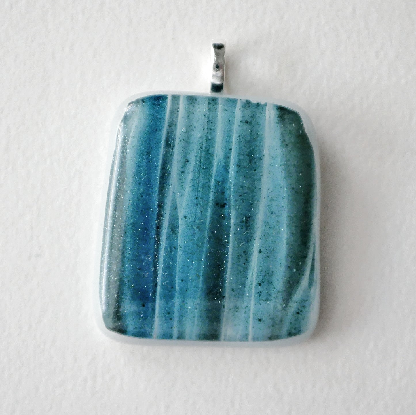 Rippling Blue Pendant #2 (Base Metal) (PENDANT ONLY)