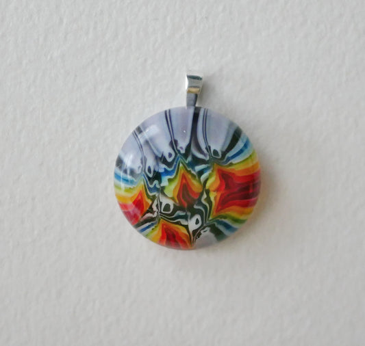 Distorted Rainbow Pendant #1 (PENDANT ONLY)