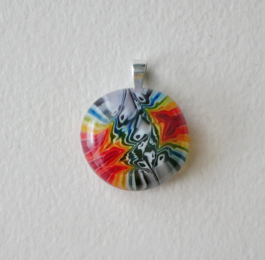 Distorted Rainbow Pendant #3 (PENDANT ONLY)