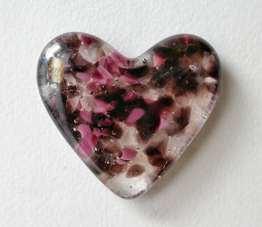 Pink and Purple Confetti Pocket Heart