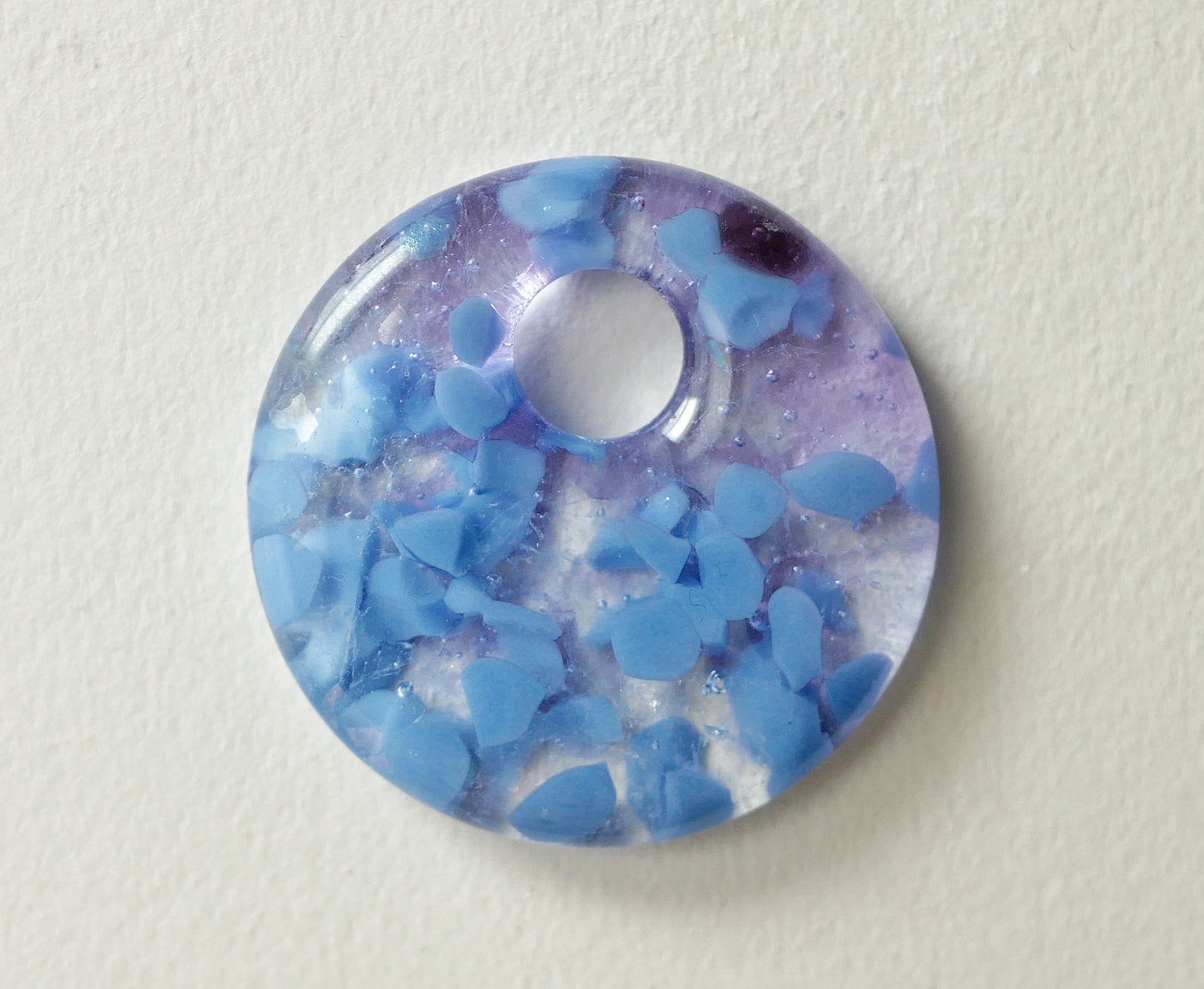 Round Pendant: Purples and Lavender (PENDANT ONLY)