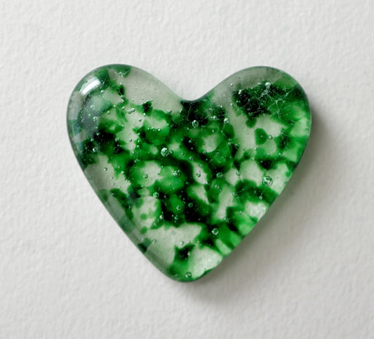 Green and Clear Pocket Heart