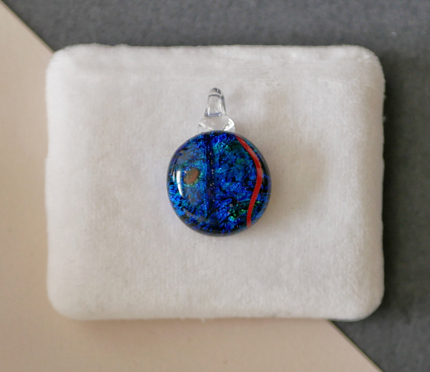 Small Dichroic Pendant with Choice of Chain/Cord #3