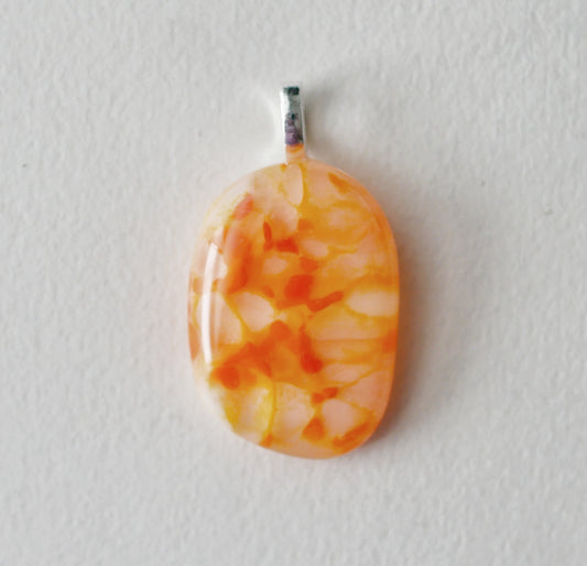 Orange Pendant #1 (Base Metal) (PENDANT ONLY)