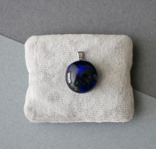 Small Dichroic Pendant with Choice of Silver Chain #12