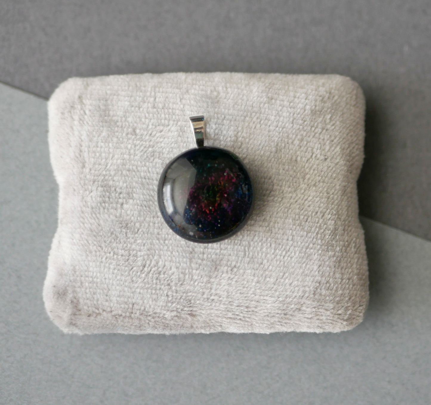 Small Dichroic Pendant with Choice of Silver Chain #16