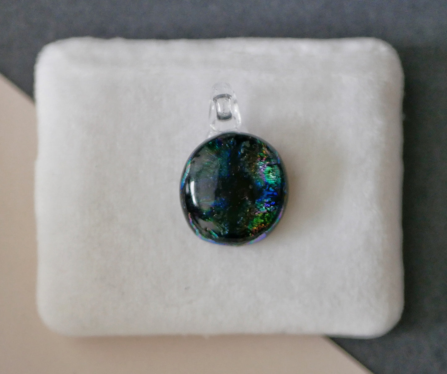 Small Dichroic Pendant with Choice of Chain/Cord #20