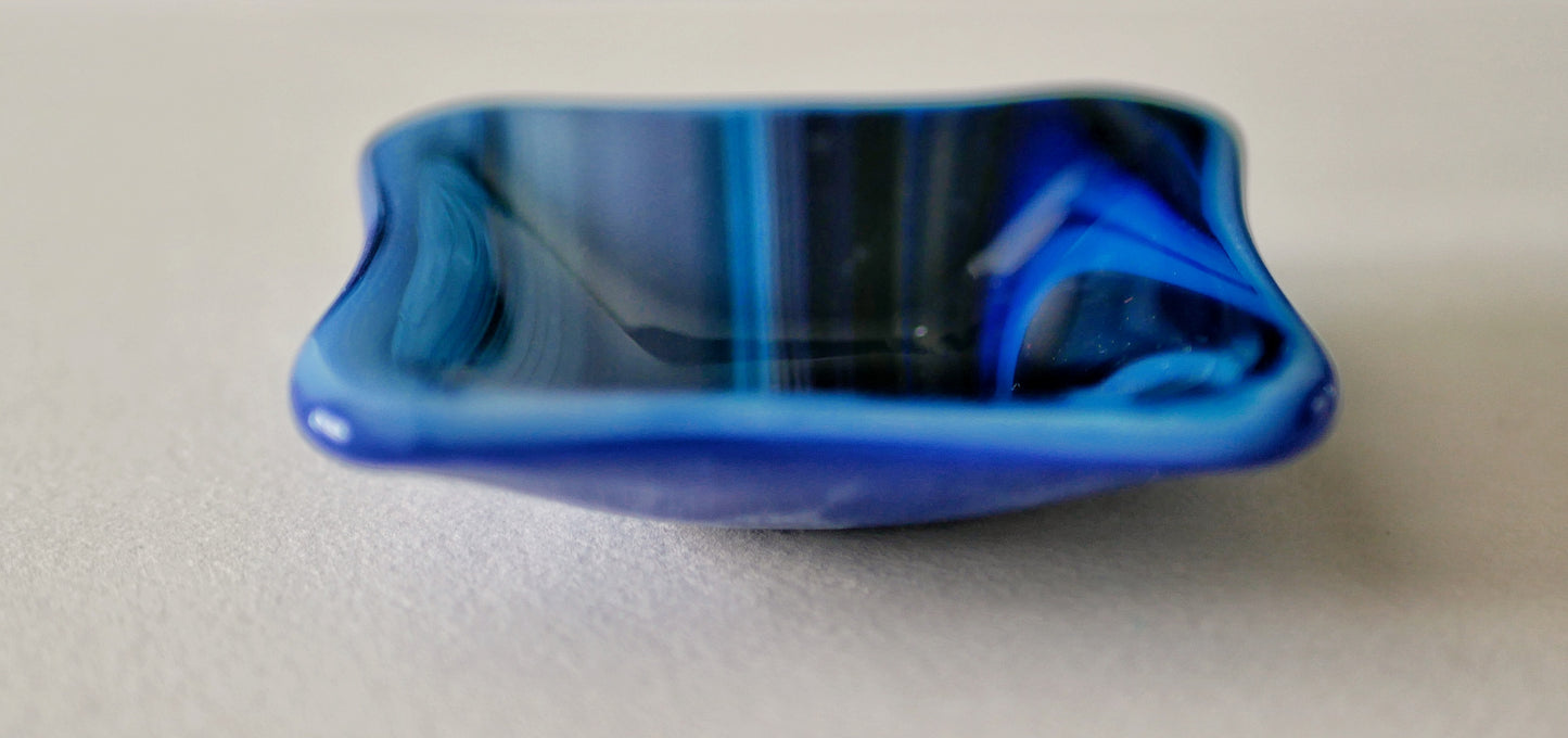 Trinket Dish: Swirling Blues