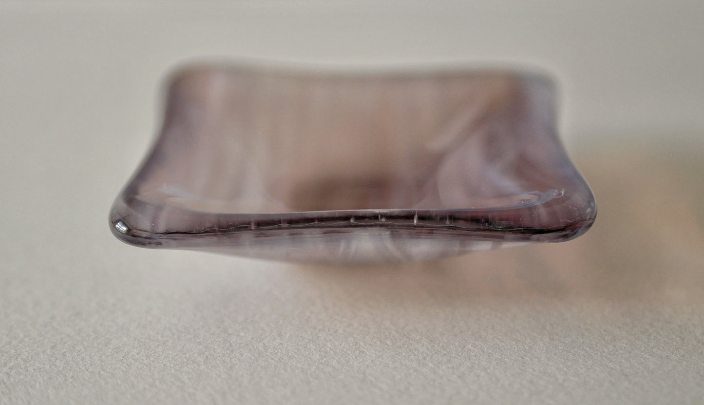 Trinket Dish: Clear Lavender