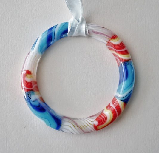 Irregular Glass Collage Wreath #18