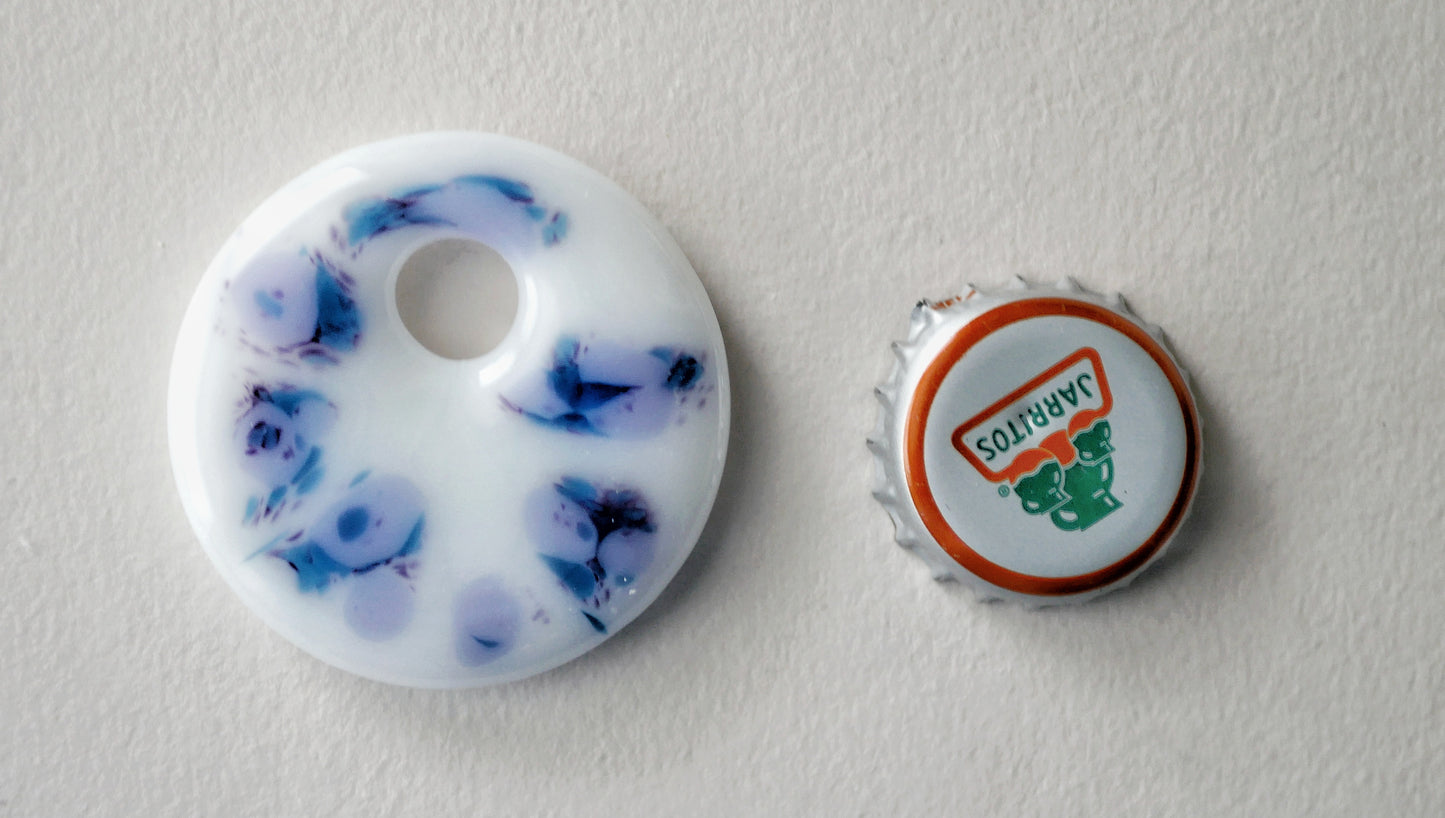 Purple on White Gravity Assisted Pendant (PENDANT ONLY)