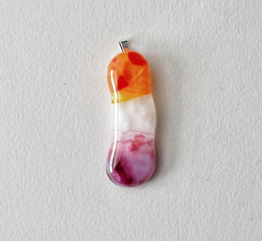 Lesbian Pride Blob Pendant #9 (PENDANT ONLY)