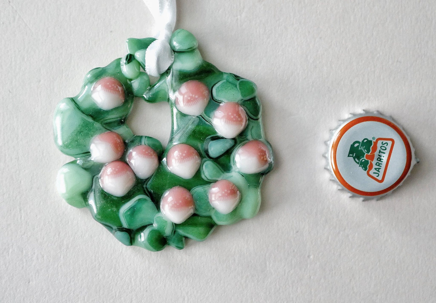 Bumpy Wreath with Mushroom Ornaments (Small)