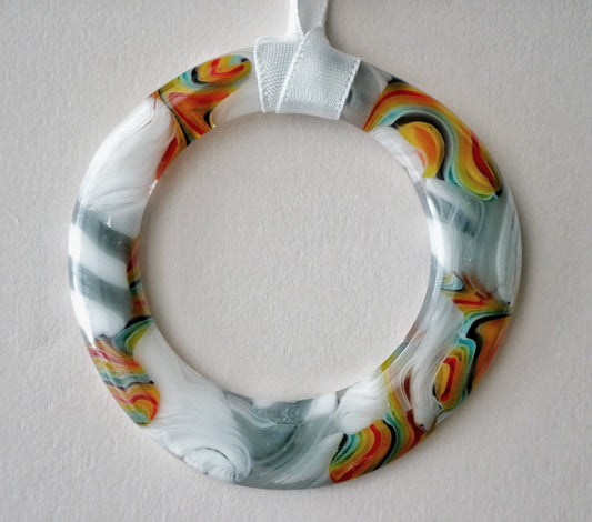 Irregular Glass Collage Wreath #10