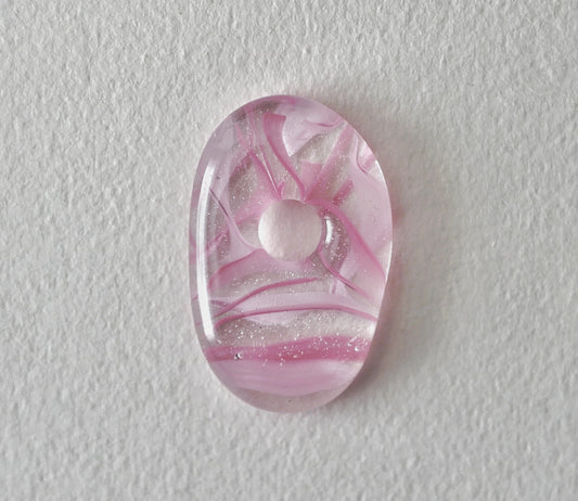 Pink Blob Pendant with Hole #2 (PENDANT ONLY)