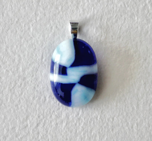Light Blues Pendant #1 (Sterling Silver) (PENDANT ONLY)