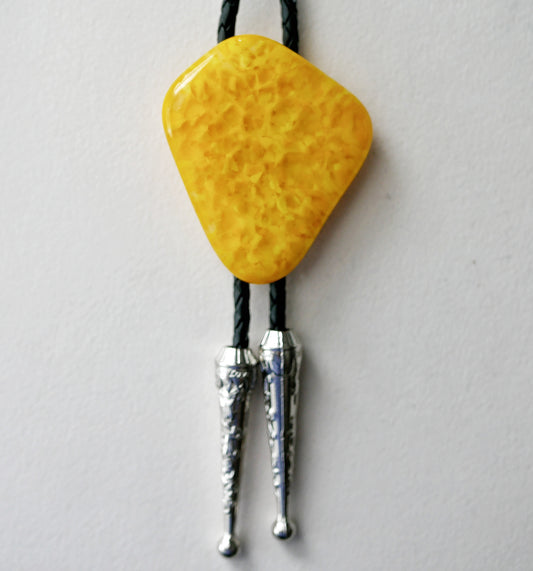 Mottled Yellow Bolo Tie #2