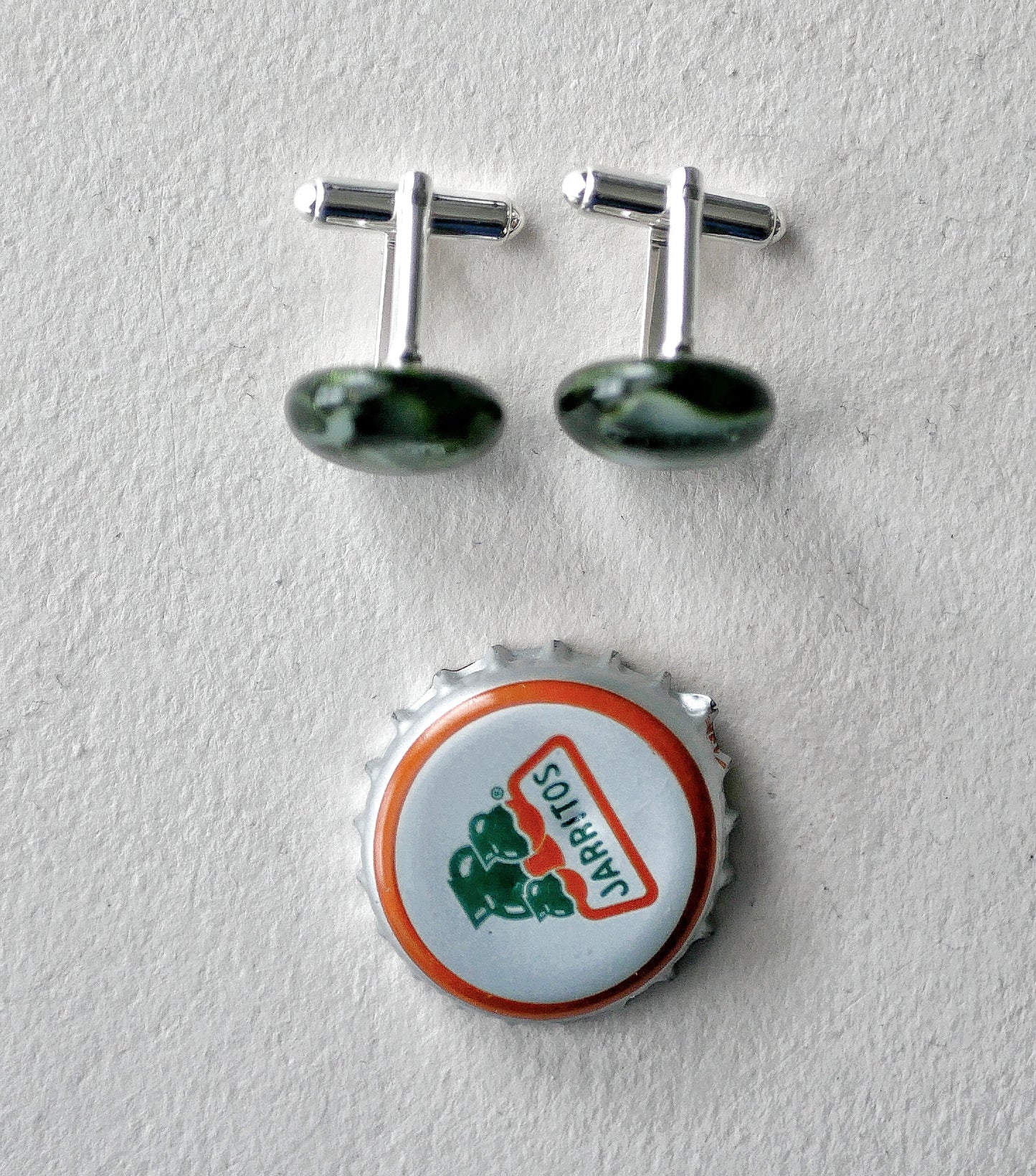 Green Aventurine Sterling Silver Cufflinks