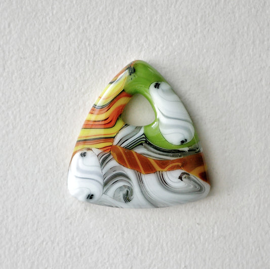 Triangle Pendant: Collage #1 (PENDANT ONLY)
