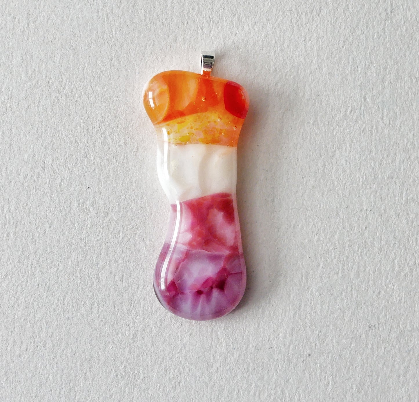 Lesbian Pride Blob Pendant #4 (PENDANT ONLY)