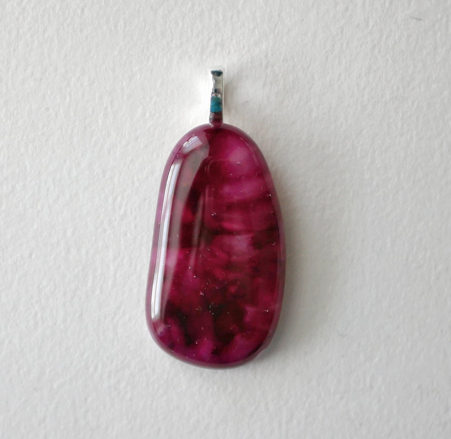 Dark Pink Pendant #2 (Base Metal) (PENDANT ONLY)