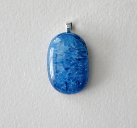 Lacy Blue Pendant #1 (Sterling Silver) (PENDANT ONLY)