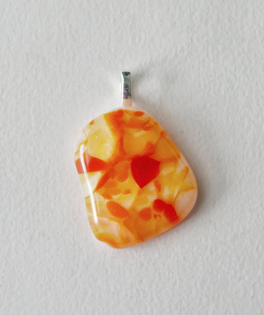 Orange Pendant #3 (Base Metal) (PENDANT ONLY)