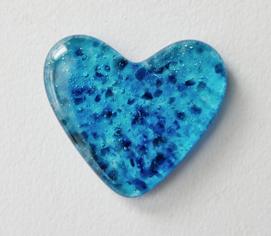 Bright Blue Pocket Heart