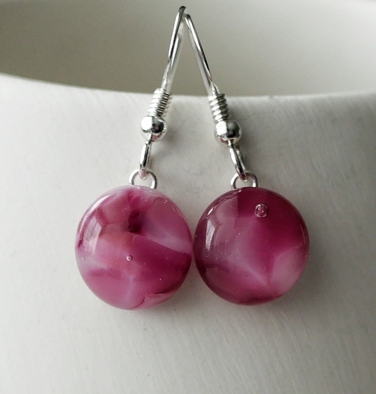 Pink Dangly Earrings #1