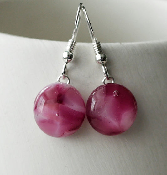 Pink Dangly Earrings #1