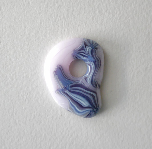 Pink and Purple Pendant with Hole #1 (PENDANT ONLY)
