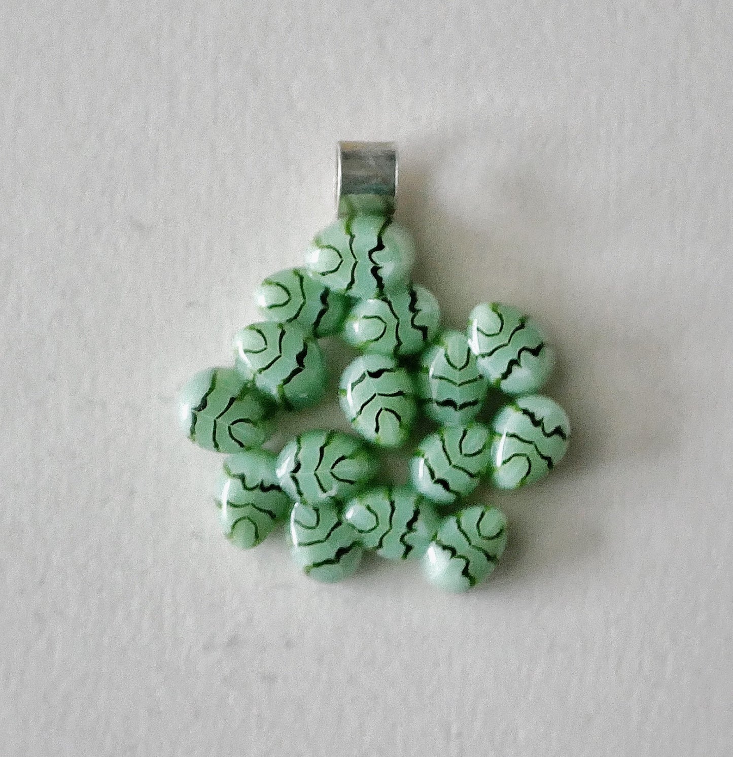 Green Leaf Cluster Pendant (Sterling Silver) (PENDANT ONLY)