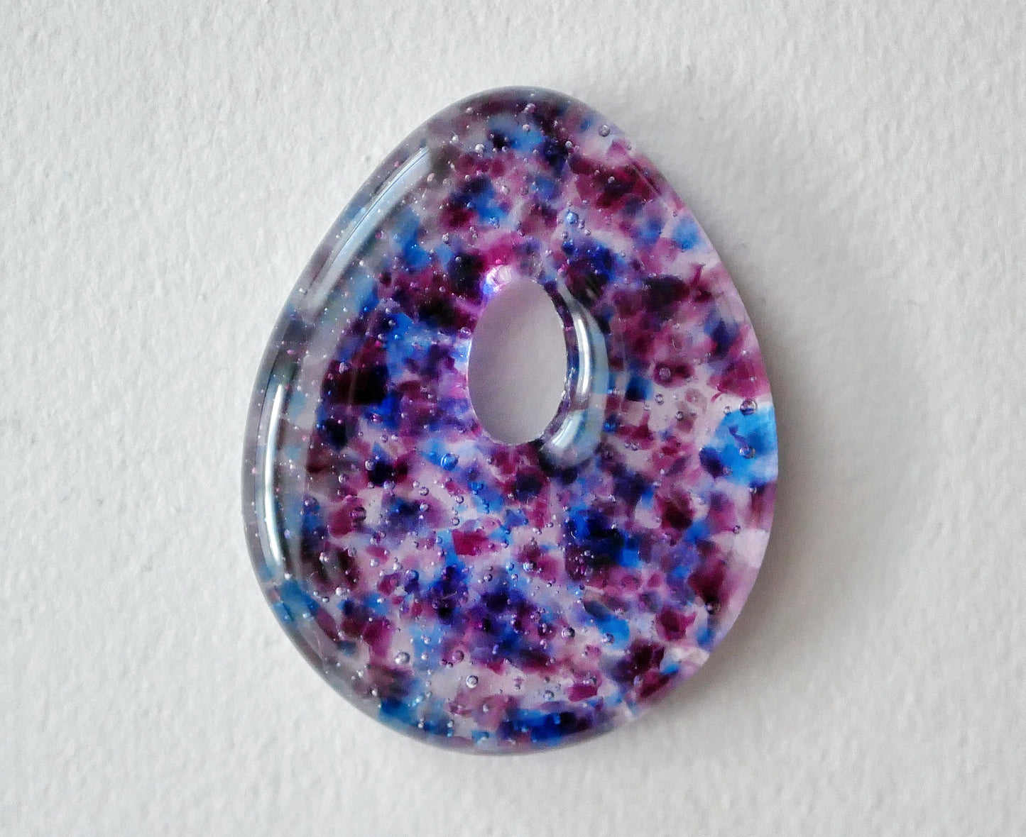 Teardrop Pendant: Bi Pride Confetti (PENDANT ONLY)